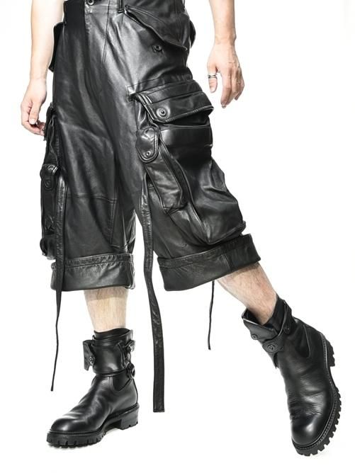 JULIUS[ユリウス] / GORDINI / 859PAM7 LEATHER GAS MASK SHORT
