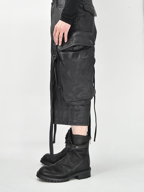 JULIUS[ユリウス] / GORDINI / 859PAM7 LEATHER GAS MASK SHORT PANTS  レザーガスマスクショートパンツ / GORDINI 大阪 JULIUS 通販