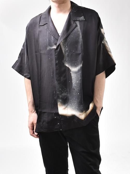 2019ss yohji yamamoto pour homme 黒 切替えシャツジャケット(