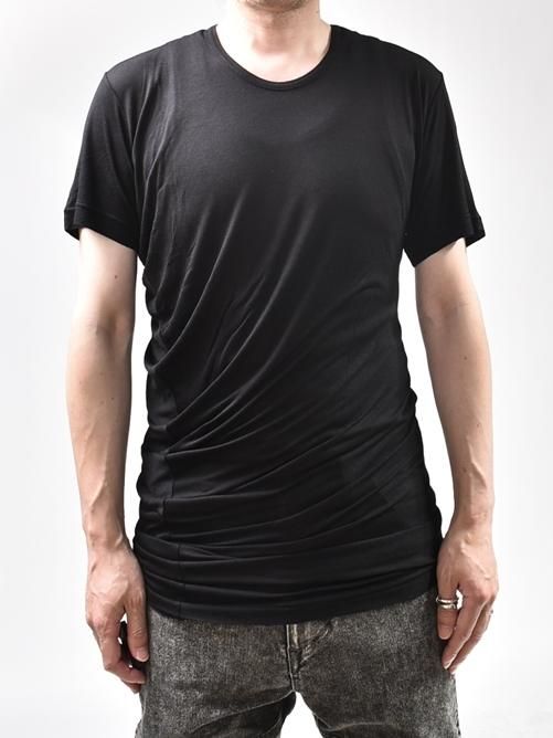 JULIUS 24SS ドレープネックカットソー レイヤードスタイル