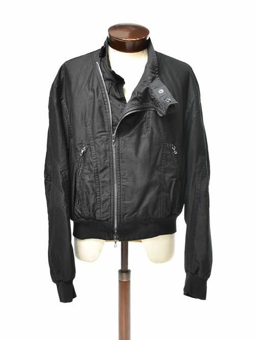 ジャケット・アウター JULIUS COVERED NECK MA-1 Zip Up Jacket JULIUS COTTON/WOOL TWILL JACKET （BLACK） - Osaka / Kyoto