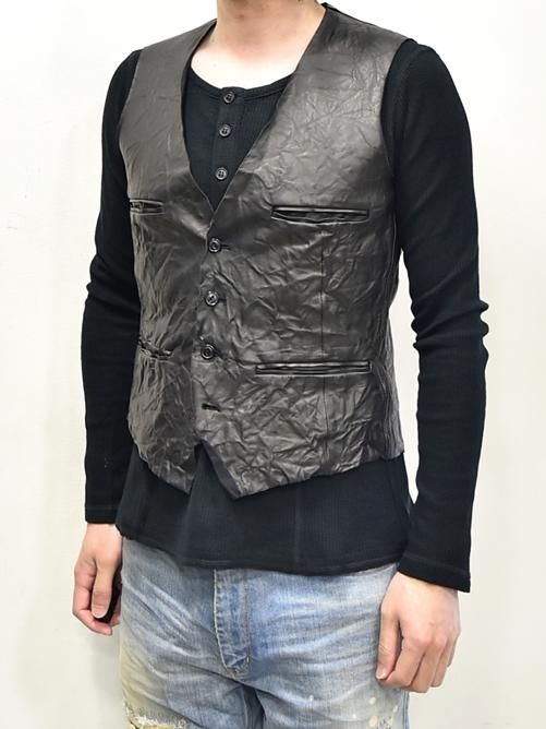 ACANTHUS アカンサス レザー ベスト ジレ 通販 - GORDINI