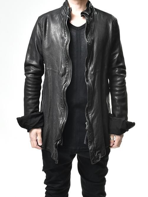 B02721 ユリウスJULIUSコーティングシームドジャケット JULIUS[ユリウス] / GORDINI 477SHM7 Leather Shirt Jacket / GORDINI