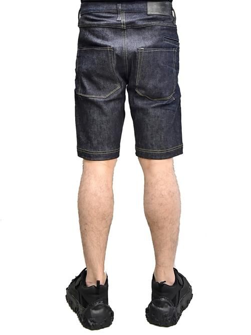 d.l.a. JEANS グリッター デニムショートパンツ　２３インチ ACANTHUS アカンサス デニム ショートパンツ 生デニム リジッド