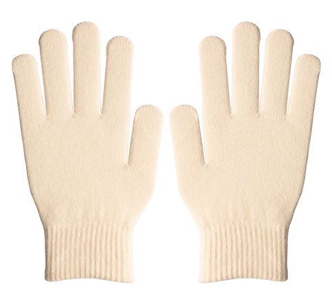 ダブルリブ手袋（男女兼用サイズ） オフホワイト | グローブファクトリーストア