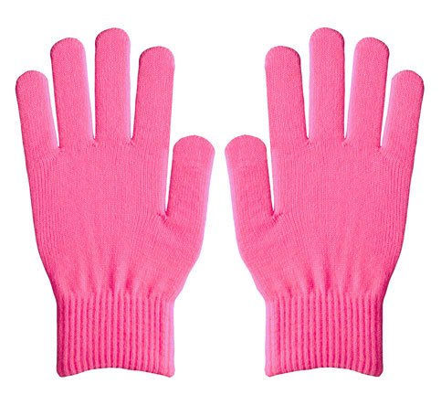 ダブルリブ手袋（男女兼用サイズ） ピンク | グローブファクトリーストア