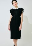 <img class='new_mark_img1' src='https://img.shop-pro.jp/img/new/icons23.gif' style='border:none;display:inline;margin:0px;padding:0px;width:auto;' />FRILL SLEEVE BOW DRESS