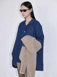 Pearl Trim Sailor Denim Shirts