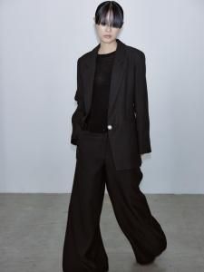 Bow-Back Pearl Jacket(herring bone)