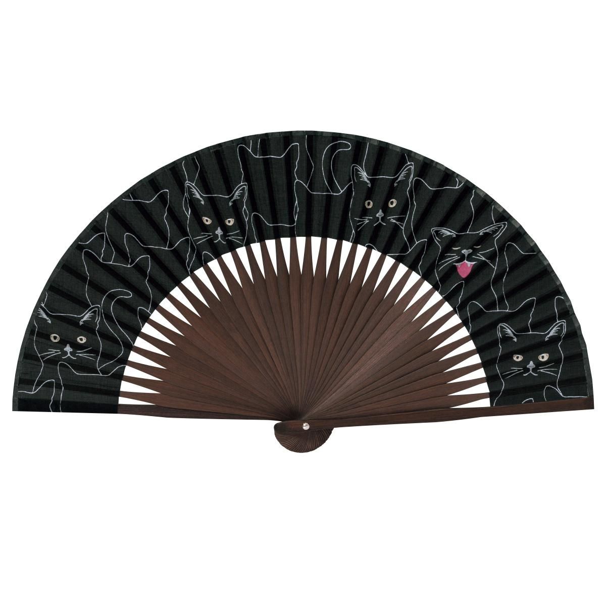 扇子 ペンギン［紺］【紳士扇子】 - 京扇子の老舗｜ギフト 扇子の山二