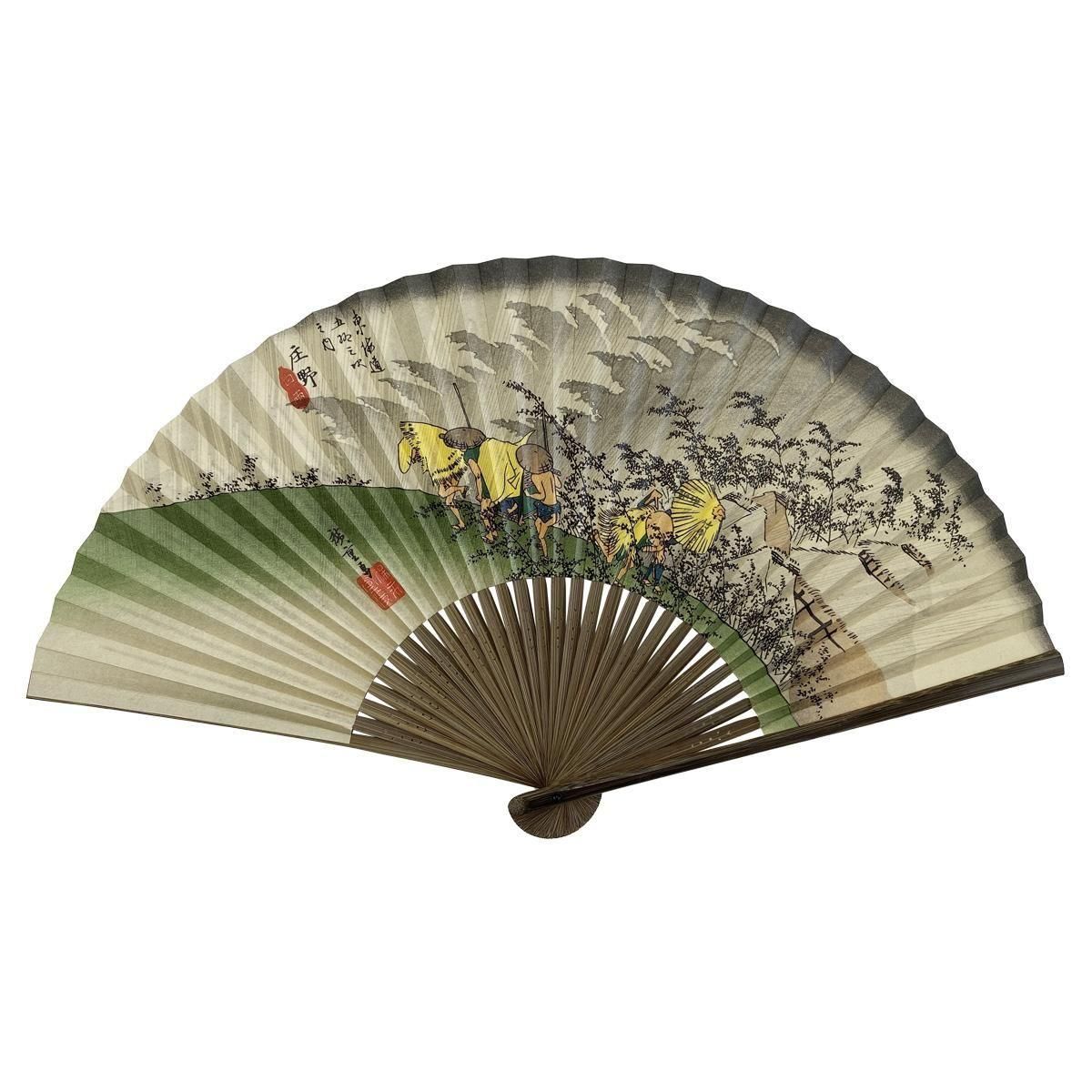 礼子 隈取【紳士紙扇子】 - 京扇子の老舗｜ギフト 扇子の山二｜京都
