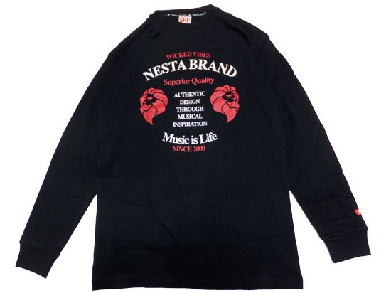 NESTA BRAND(ネスタブランド)長袖Tシャツ Wicked Vibes/BLACK - レゲエショップSATIVA通販★日本最大級の豊富な品揃え
