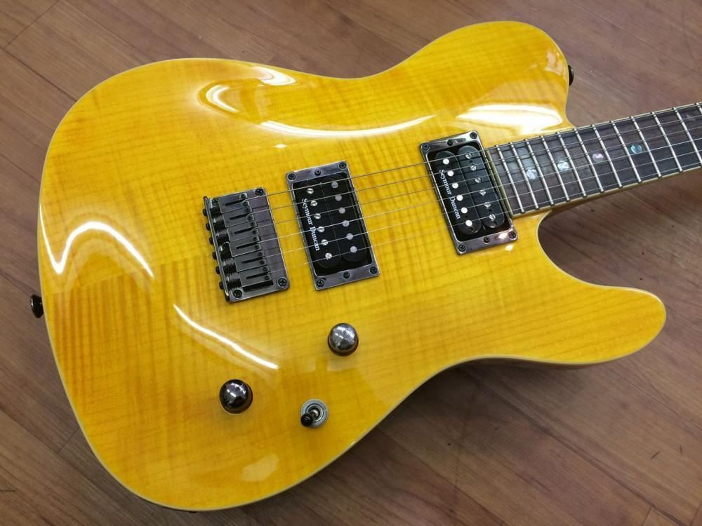 中古品 Fender Custom Telecaster FMT HH Amber - Sunshine Guitar