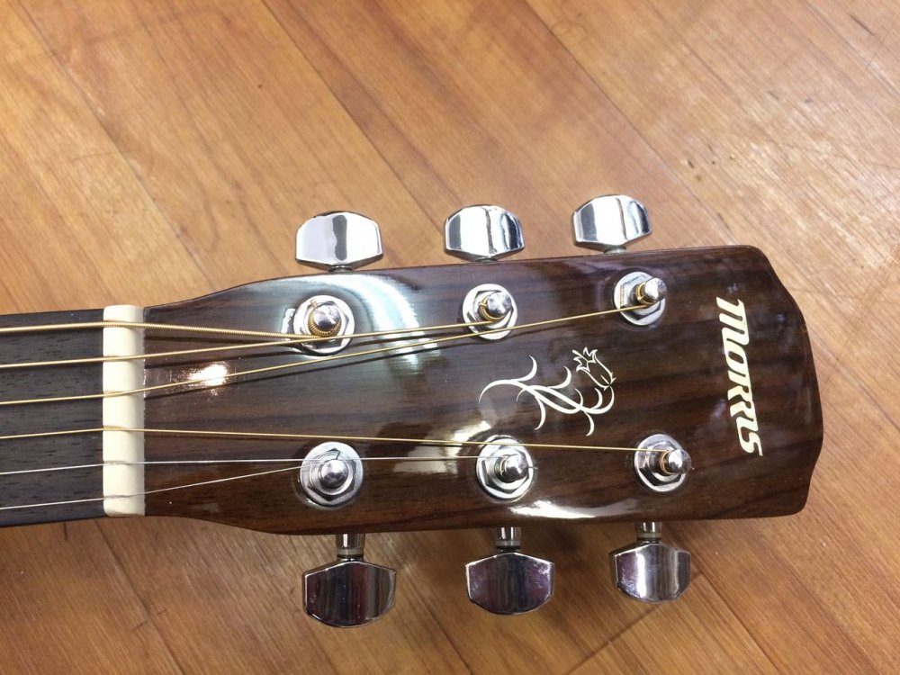 中古品 Morris F-12Ⅱ BS ストラップボタン付き - Sunshine Guitar （サンシャインギター）- 奈良市のギター レッスン、販売、買取、修理はおまかせください