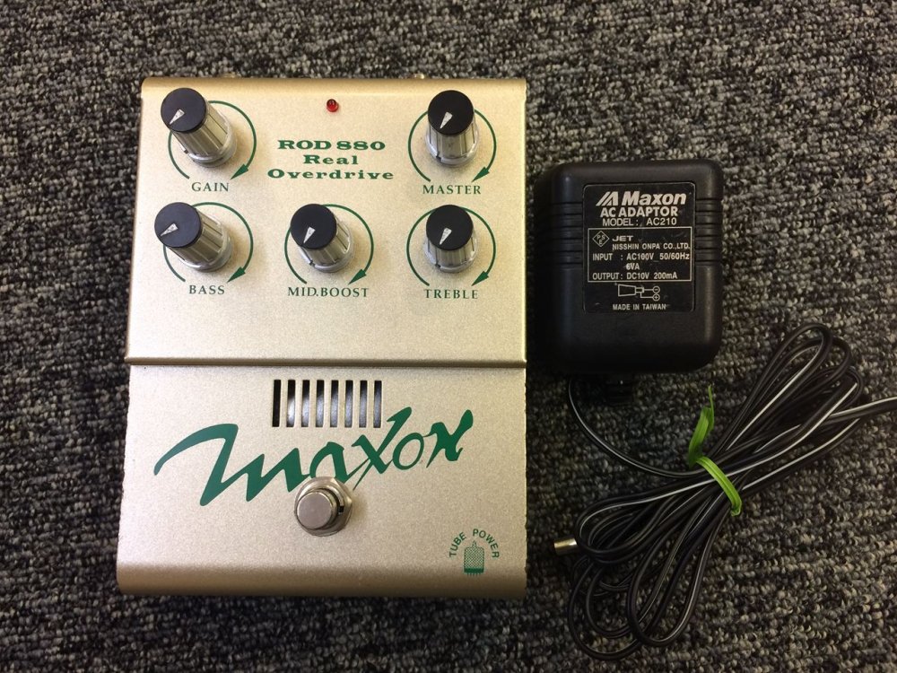 中古品 MAXON ROD880 Real Over Drive by Tube Power - Sunshine Guitar  （サンシャインギター）- 奈良市のギターレッスン、販売、買取、修理はおまかせください