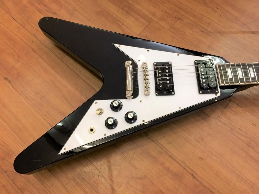 中古品 EDWARDS E-FV w/Seymour Duncan Pickups Flying V Type 