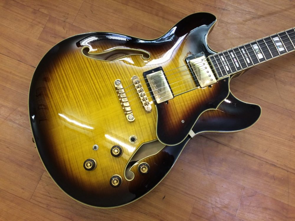 中古品 Ibanez AS153 AYS - Sunshine Guitar （サンシャインギター）- 奈良市のギター レッスン、販売、買取、修理はおまかせください