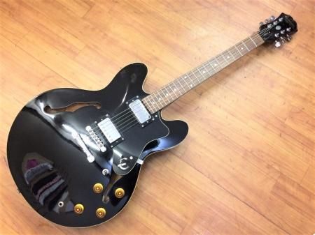 中古品 Epiphone Dot Ebony w/Hard Case - Sunshine Guitar