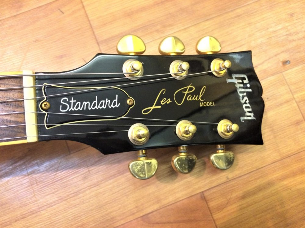 中古品 Gibson Les Paul Standard Double Cutaway Plus Trans Amber Gold Hardwear  - Sunshine Guitar （サンシャインギター）- 奈良市のギターレッスン、販売、買取、修理はおまかせください