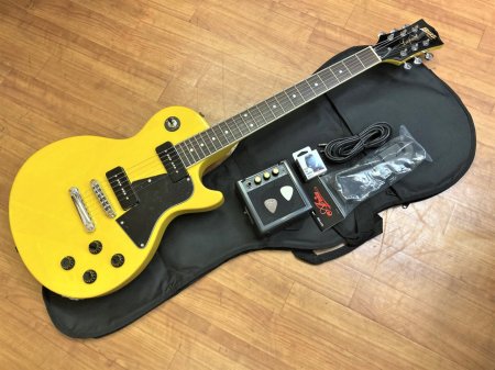 Blitz by AriaproII BLP-SPL Yellow ＆ 初心者6点セット - Sunshine Guitar （サンシャインギター）-  奈良市のギターレッスン、販売、買取、修理はおまかせください