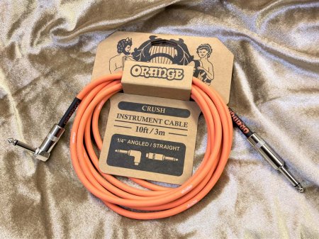 ORANGE CRUSH Instrument Cable 10ft / 3m 1/4 Angled/Straight S/Lプラグ CA035  ギター＆ベース・シールドケーブル 日本全国送料無料！ - Sunshine Guitar （サンシャインギター）- 奈良市のギター レッスン、販売、買取、修理はおまかせください