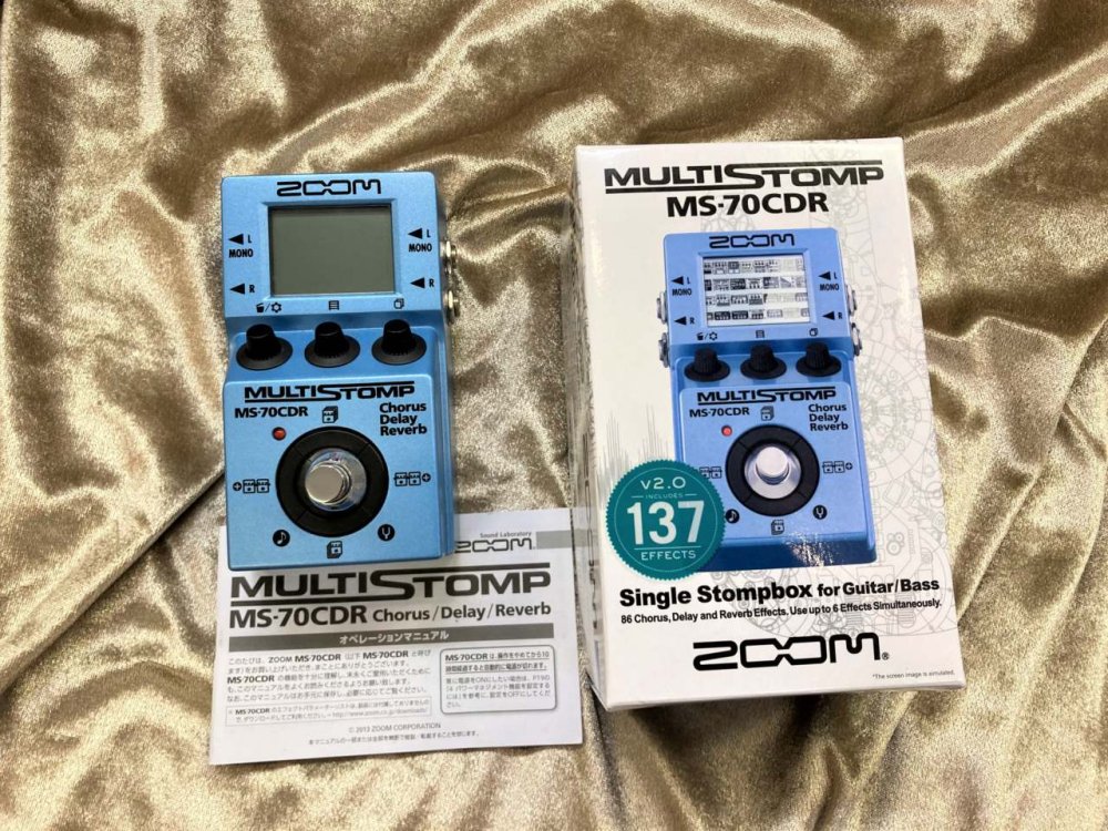 中古品 ZOOM MS-70CDR MultiStomp Chorus / Delay / Reverb Pedal