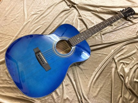 Aria Dreadnought AF-201 BLS (Blue Shade) TOP単板！1本限りの大特価！35％OFF！ - Sunshine  Guitar （サンシャインギター）- 奈良市のギターレッスン、販売、買取、修理はおまかせください