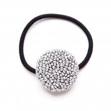 ORB HAIR RUBBER SILVER BELL