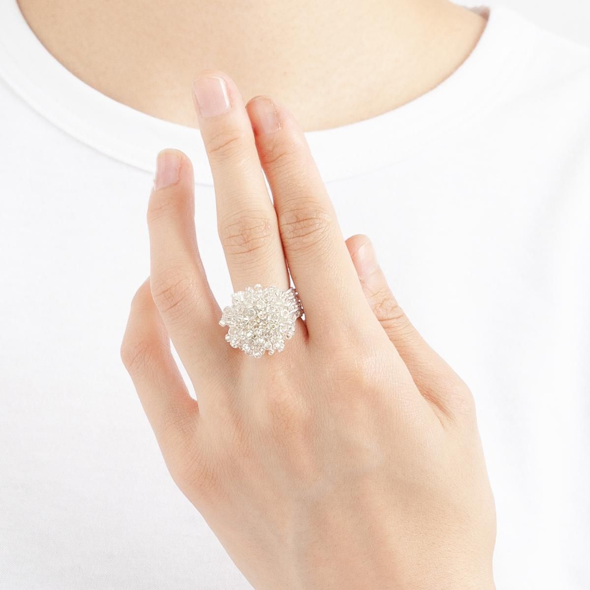 TINY FUNKY RING SILVER - designsix ONLINE SHOP