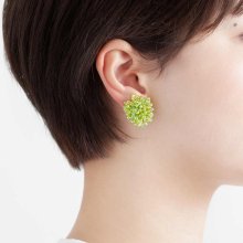 TINY FUNKY EARRING CLEAR GREEN