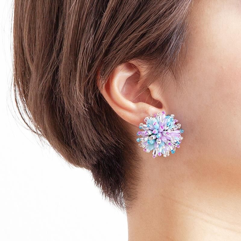NOVA EARRING MIX AMETHYST BLUE - designsix ONLINE SHOP