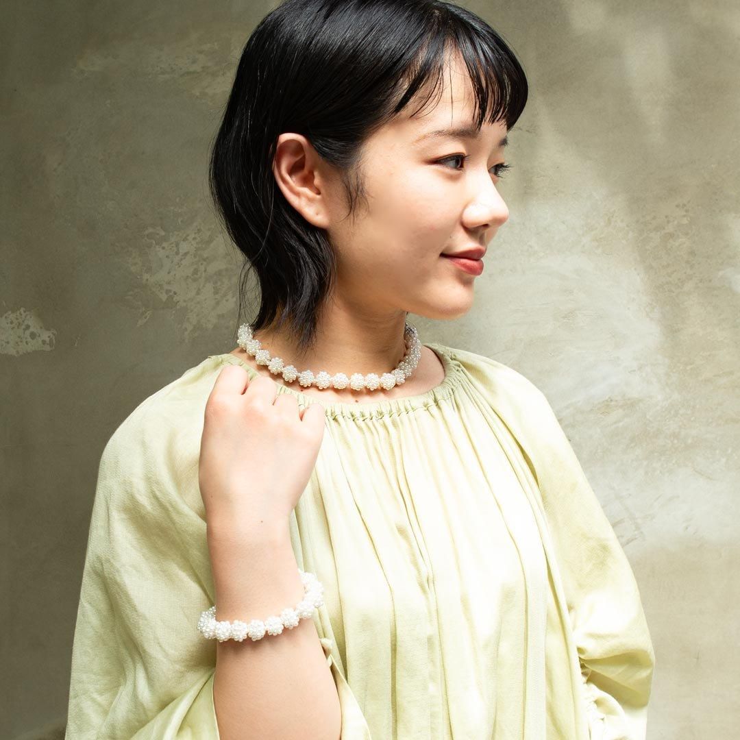 SEED NECKLACE PEARL - designsix ONLINE SHOP