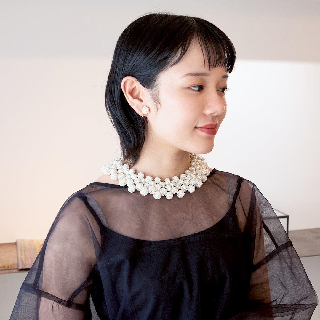HENLEY NECKLACE PEARL - designsix ONLINE SHOP