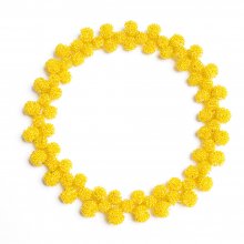 HALF HENLEY NECKLACE CLEAR YELLOW
