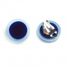 CAVE EARRING CLEAR BLUE NAVY