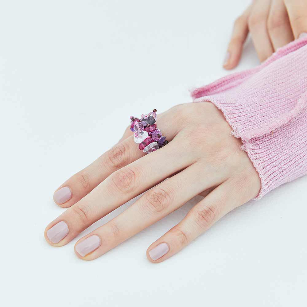 リング Meets Kanoco Stone Series Magenta Morning Designsix Online Shop