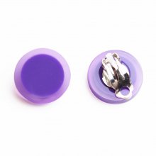 CAVE EARRING CLEAR LILAC PURPLE