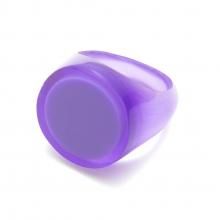 CAVE RING CLEAR LILAC PURPLE