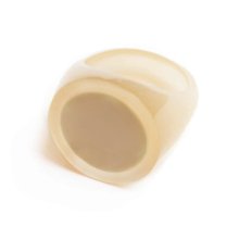 CAVE RING CLEAR MOCHA BEIGE