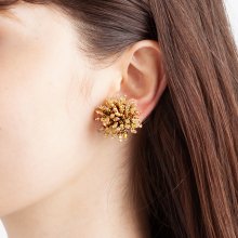 TINY JELLY EARRING BRONZE GOLD