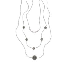 3 NECKLACE CLEAR GRAY