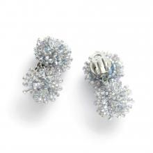 FLUFFY EARRING ICE BLUE