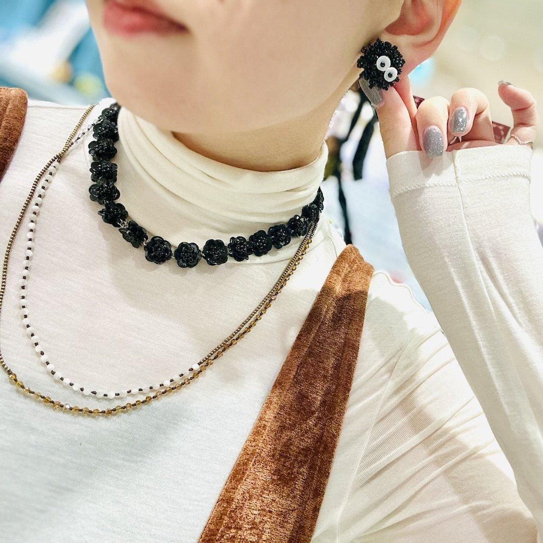 オリジナルビーズネックレス　ハンドメイド　カスタム可能 SAWA サワ】淡水パール × ビーズ ネックレス (n62) ハンドメイド