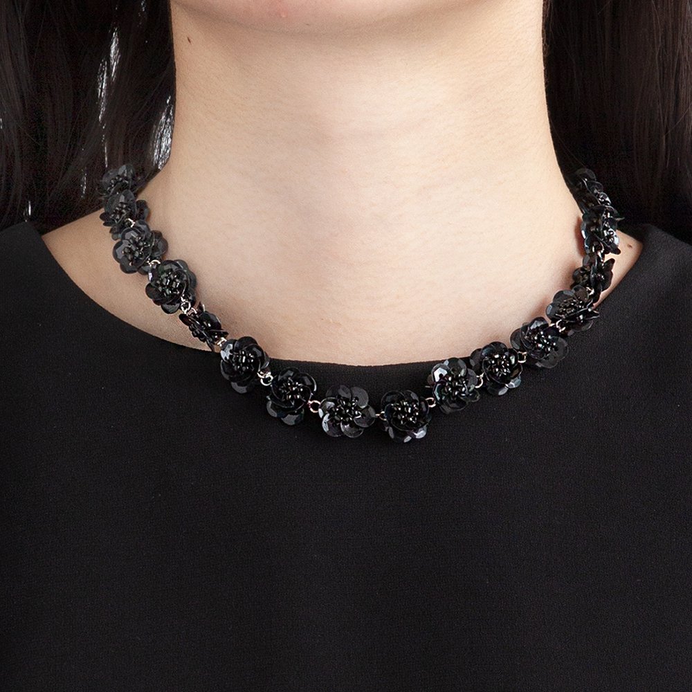 FIFI NECKLACE BLACK - designsix ONLINE SHOP