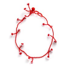 FLOWER FIELD NECKLACE RED/WHITE
