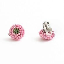 ORB EARRING PINK DEEP GREEN