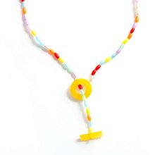 LOOP NECKLACE MIX YELLOW MULTI