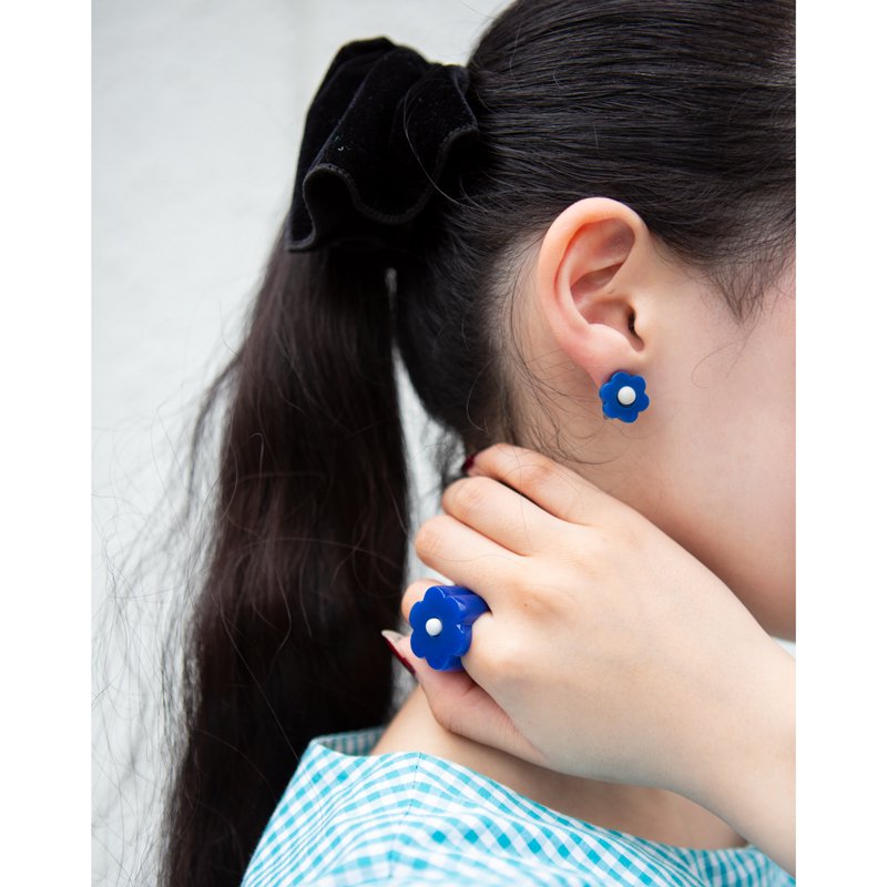 GERA RING ROYAL BLUE GRAY - designsix ONLINE SHOP