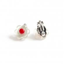 GERA EARRING CLEAR RED