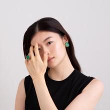 GEM PIERCE GOLD GREEN